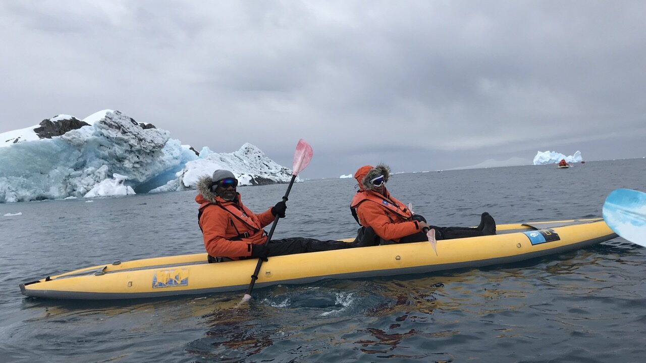 kayaking near north pole